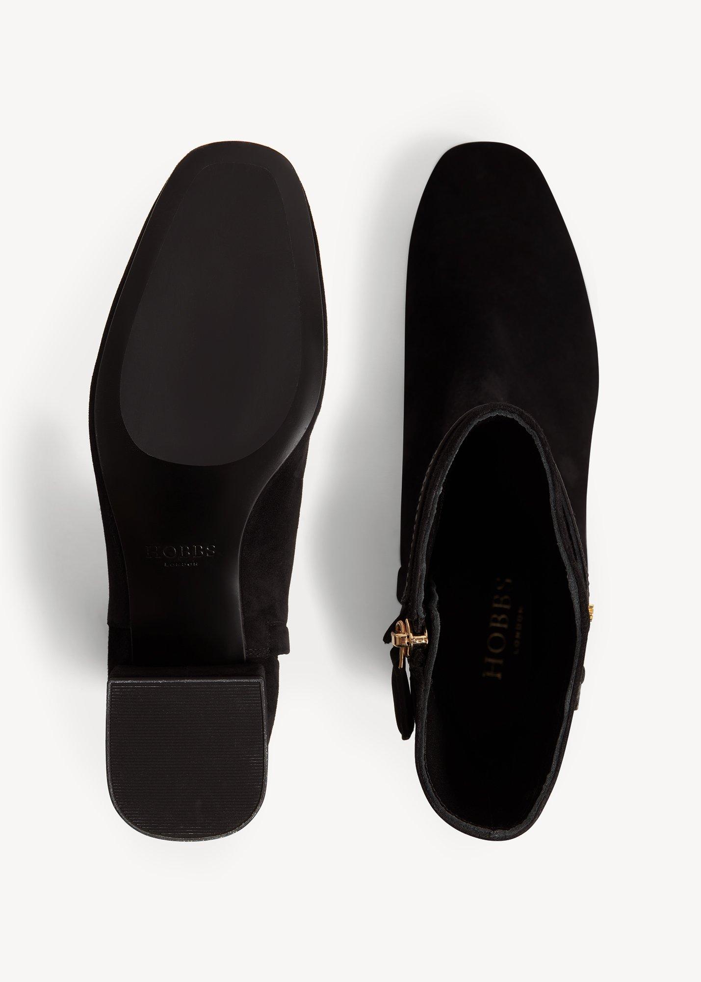 Payton Suede Ankle Boots, Black, hi-res