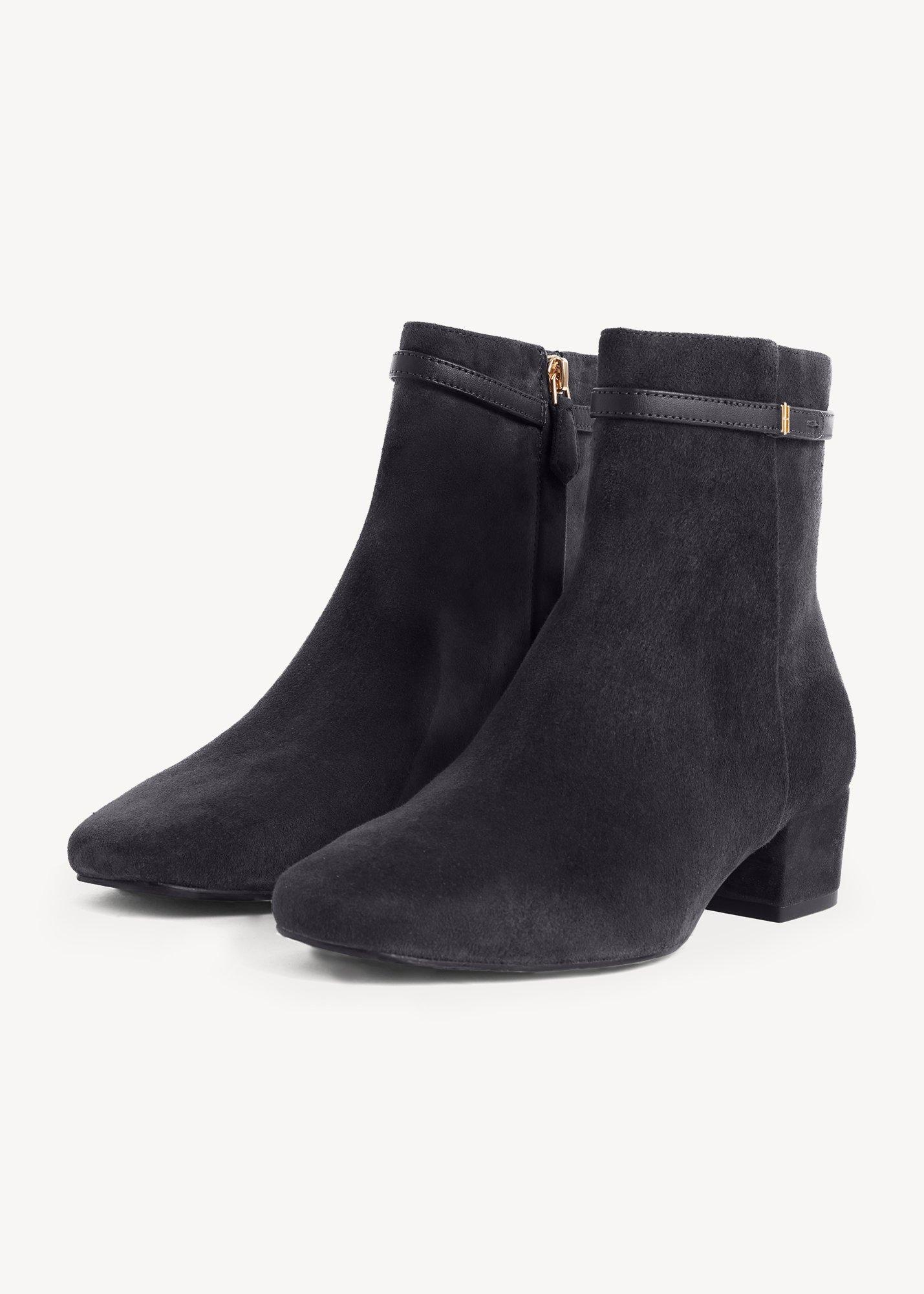 Payton Suede Ankle Boots, Navy, hi-res