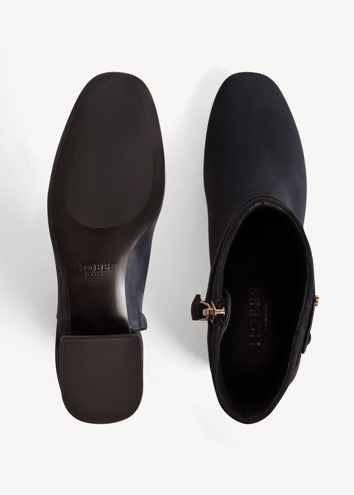 Payton Suede Ankle Boots, Navy, hi-res