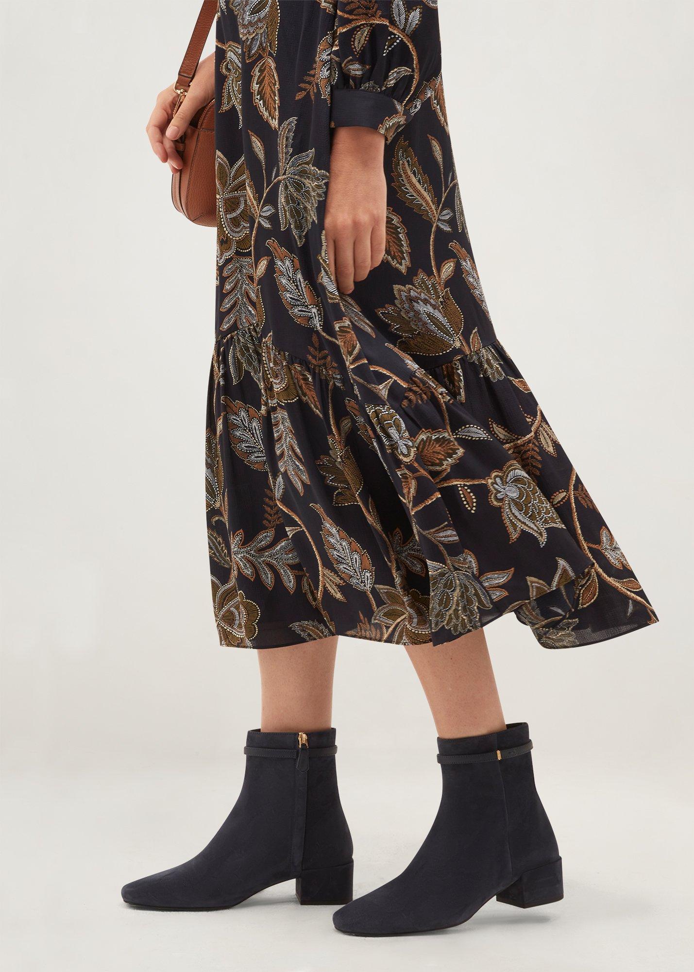 Payton Suede Ankle Boots, Navy, hi-res