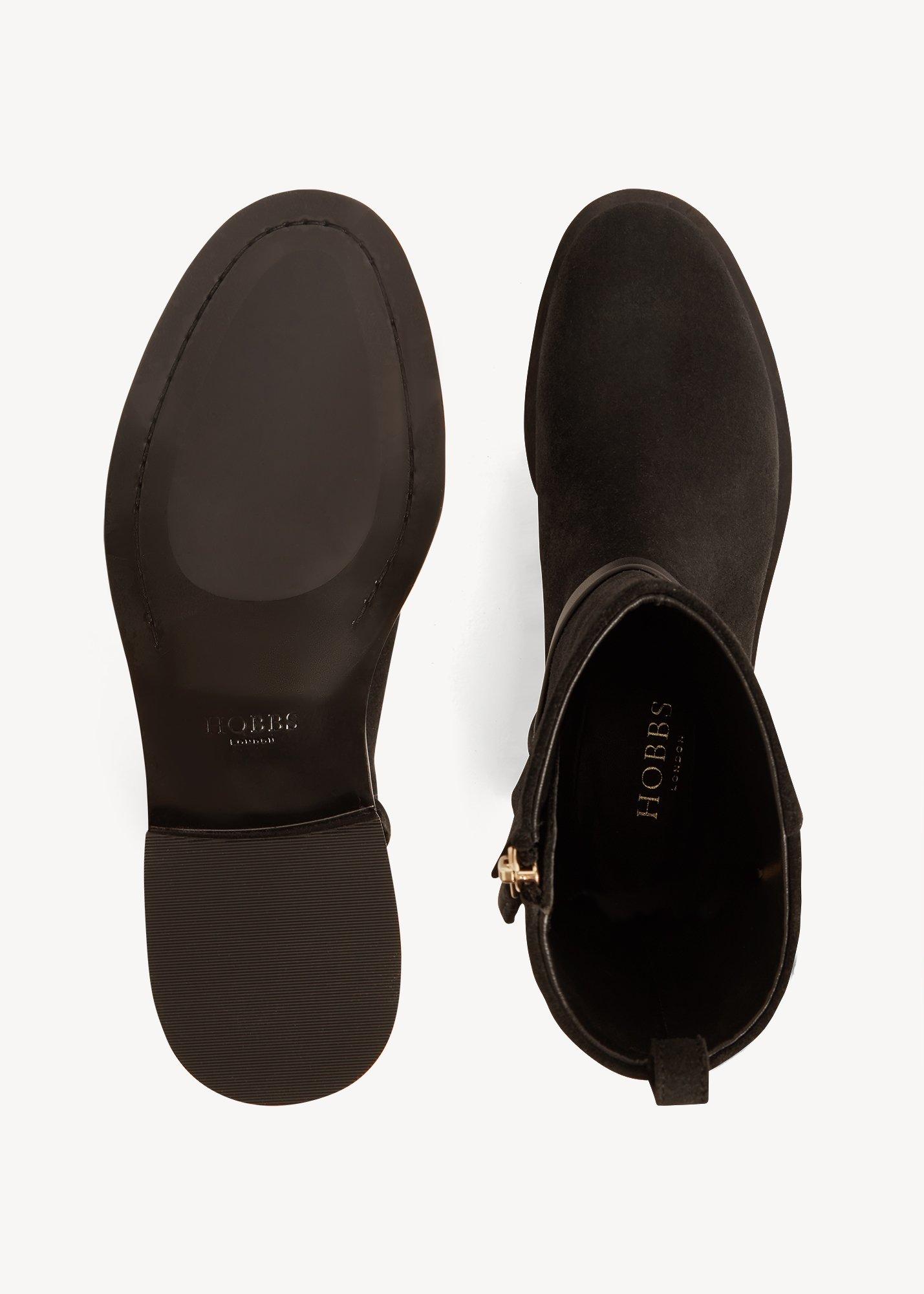 Marley Suede Ankle Boots, Black, hi-res