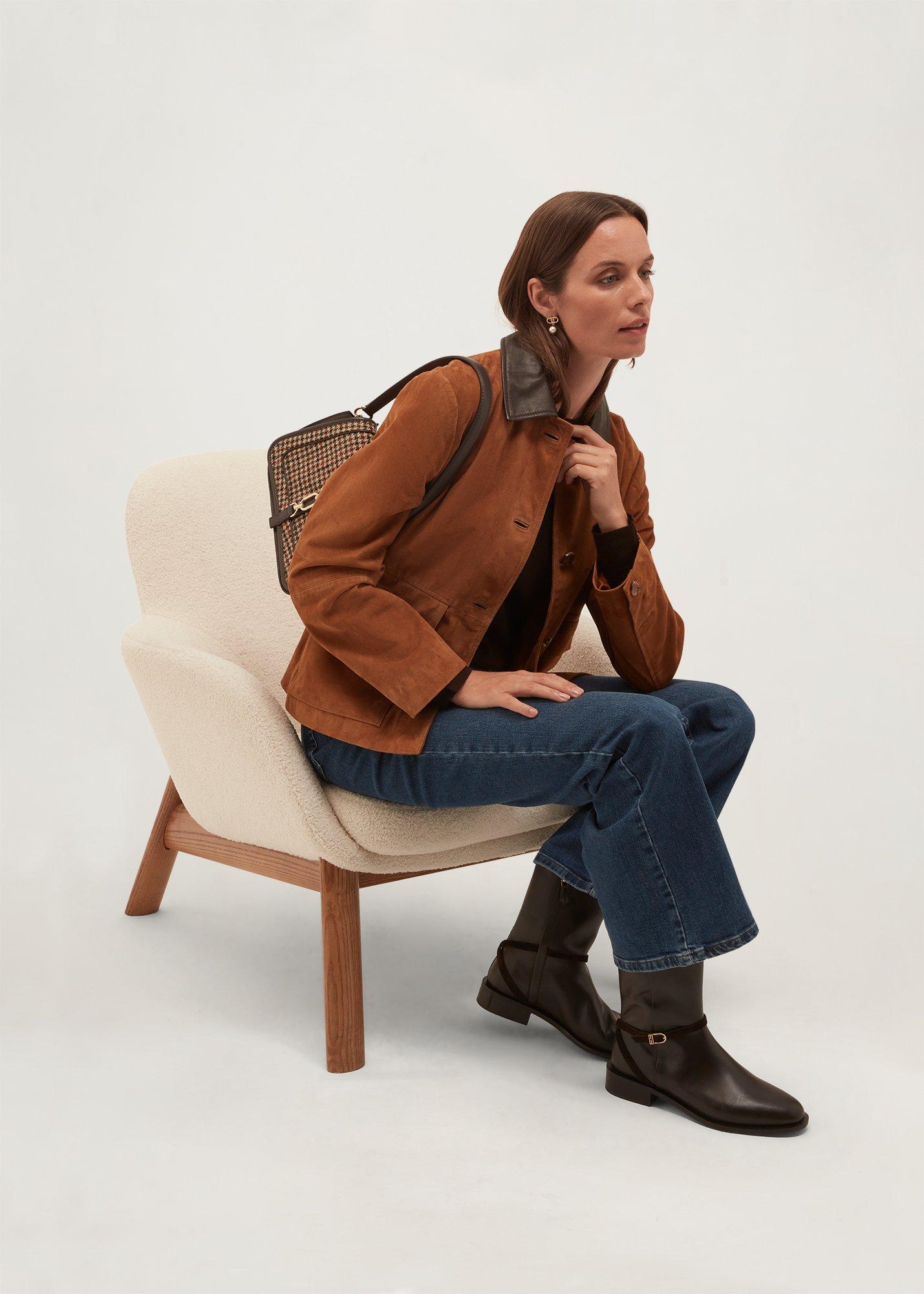 Marley Leather Ankle Boot, Alder Brown, hi-res