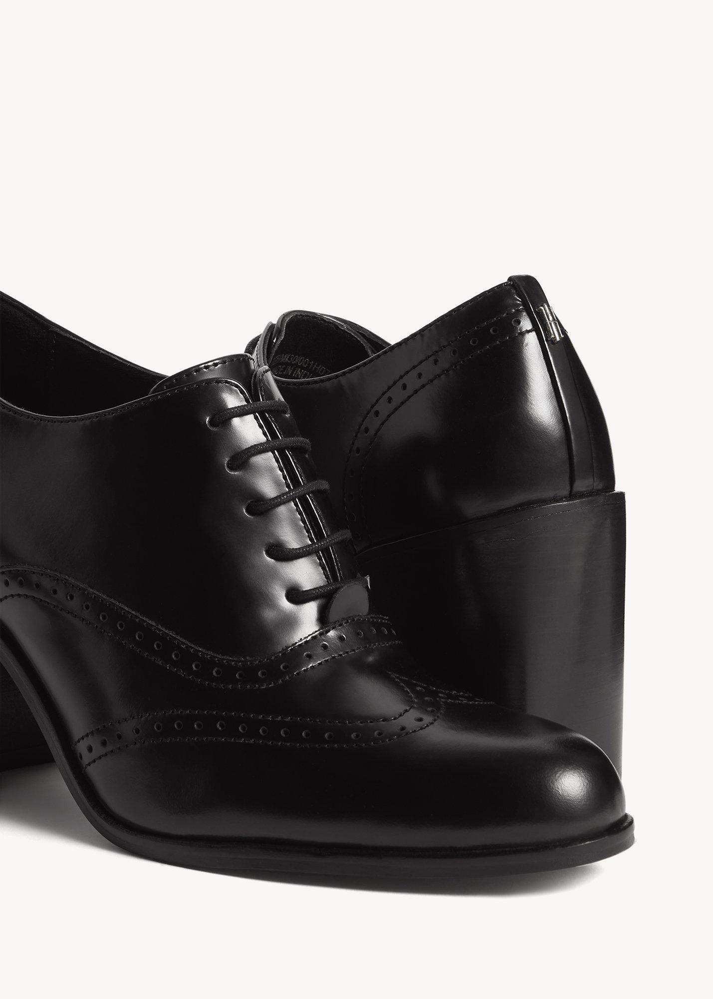 Taylor Leather Brogue Shoe, Black, hi-res