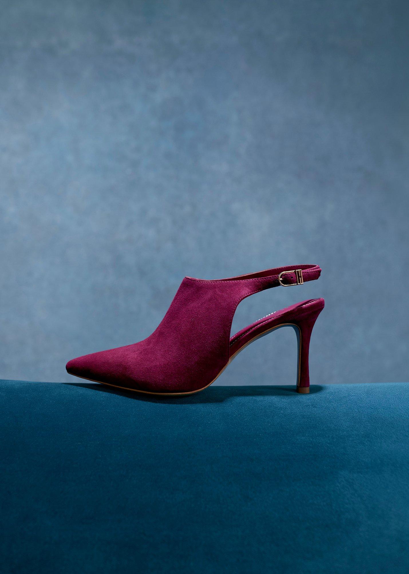 Annalise Suede Slingbacks
