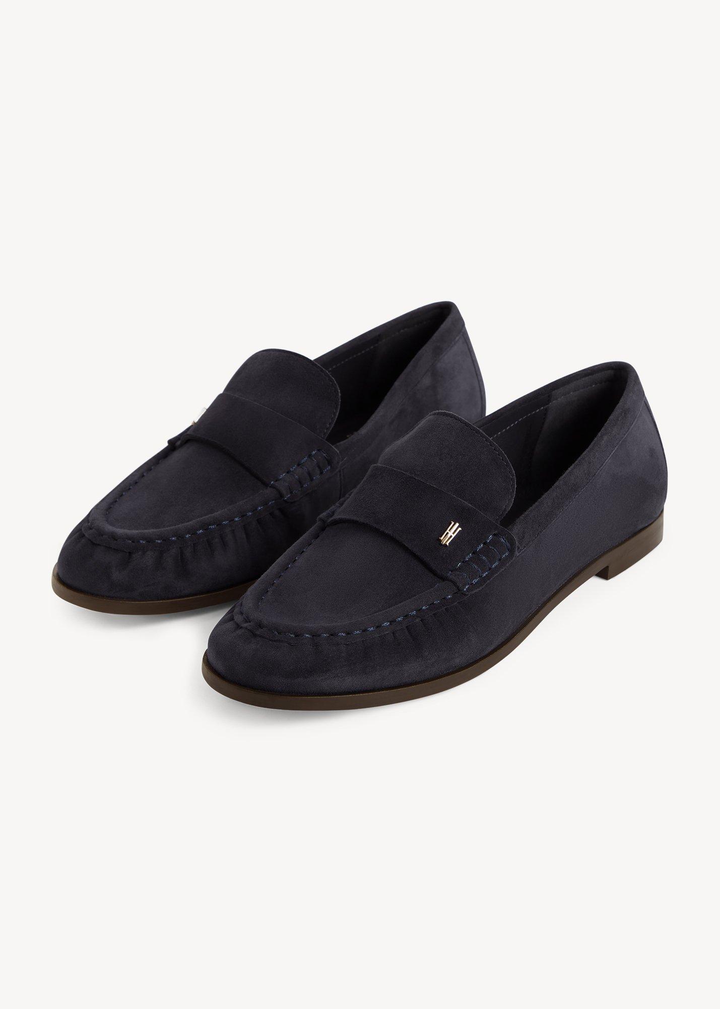 Simone Suede Loafers, Navy, hi-res