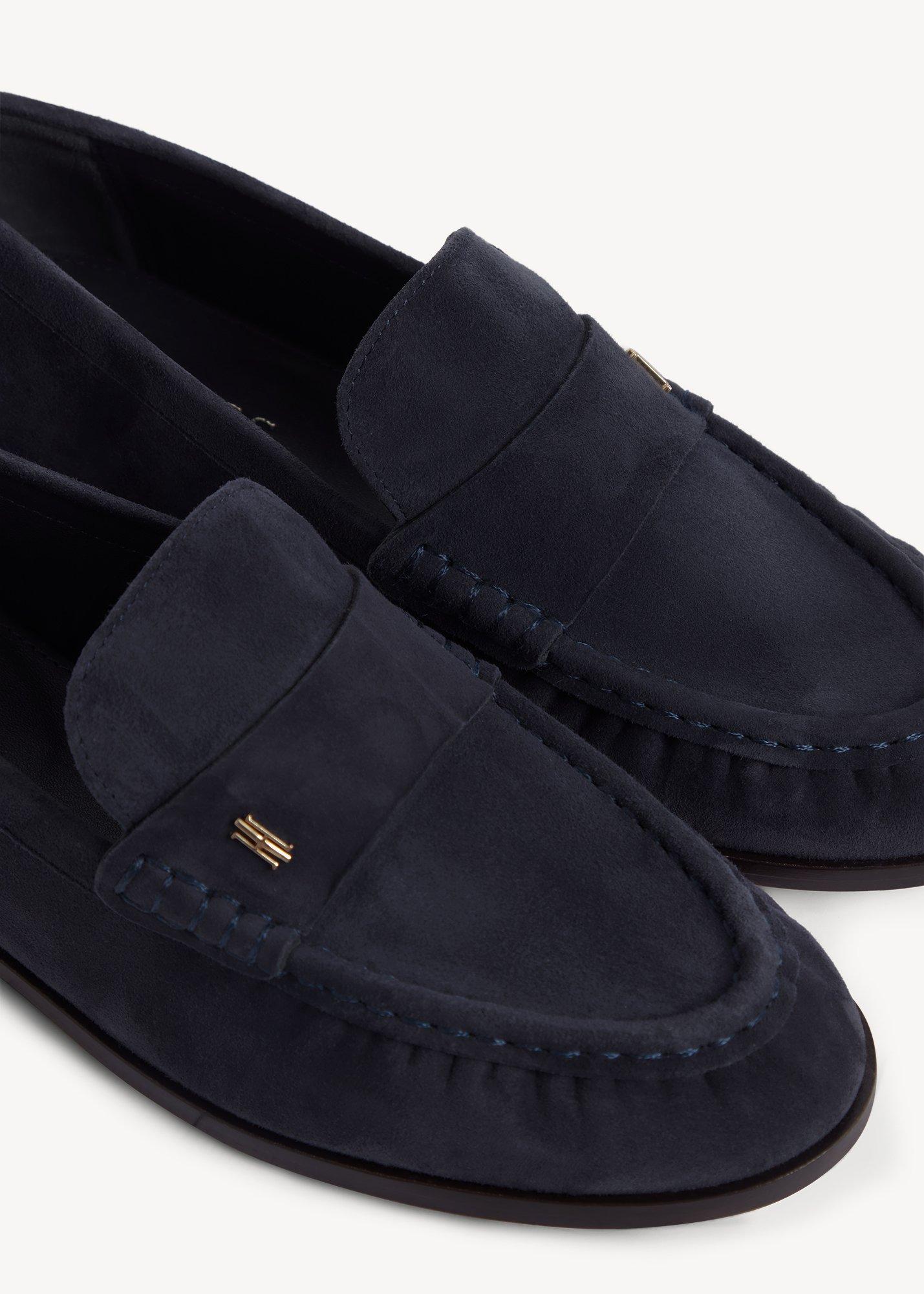 Simone Suede Loafers, Navy, hi-res