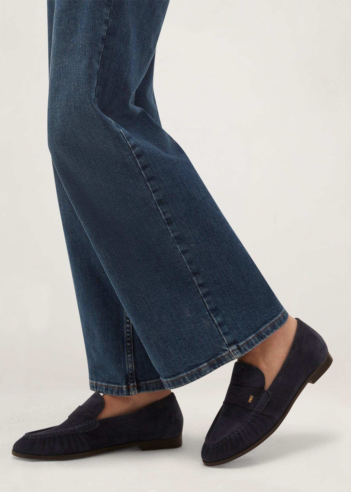 Simone Suede Loafers, Navy, hi-res