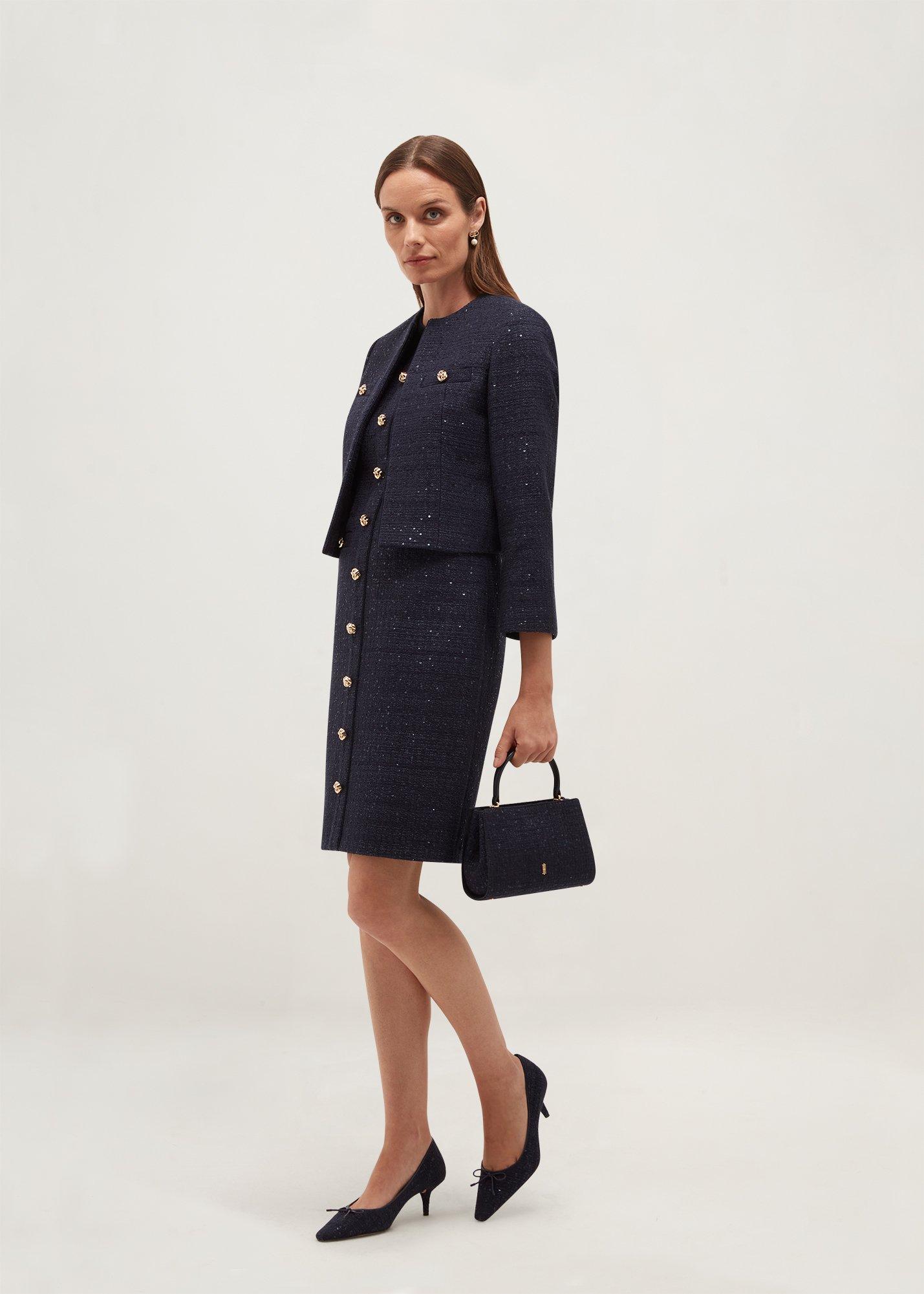 Victoria Tweed Courts, Midnight Navy, hi-res