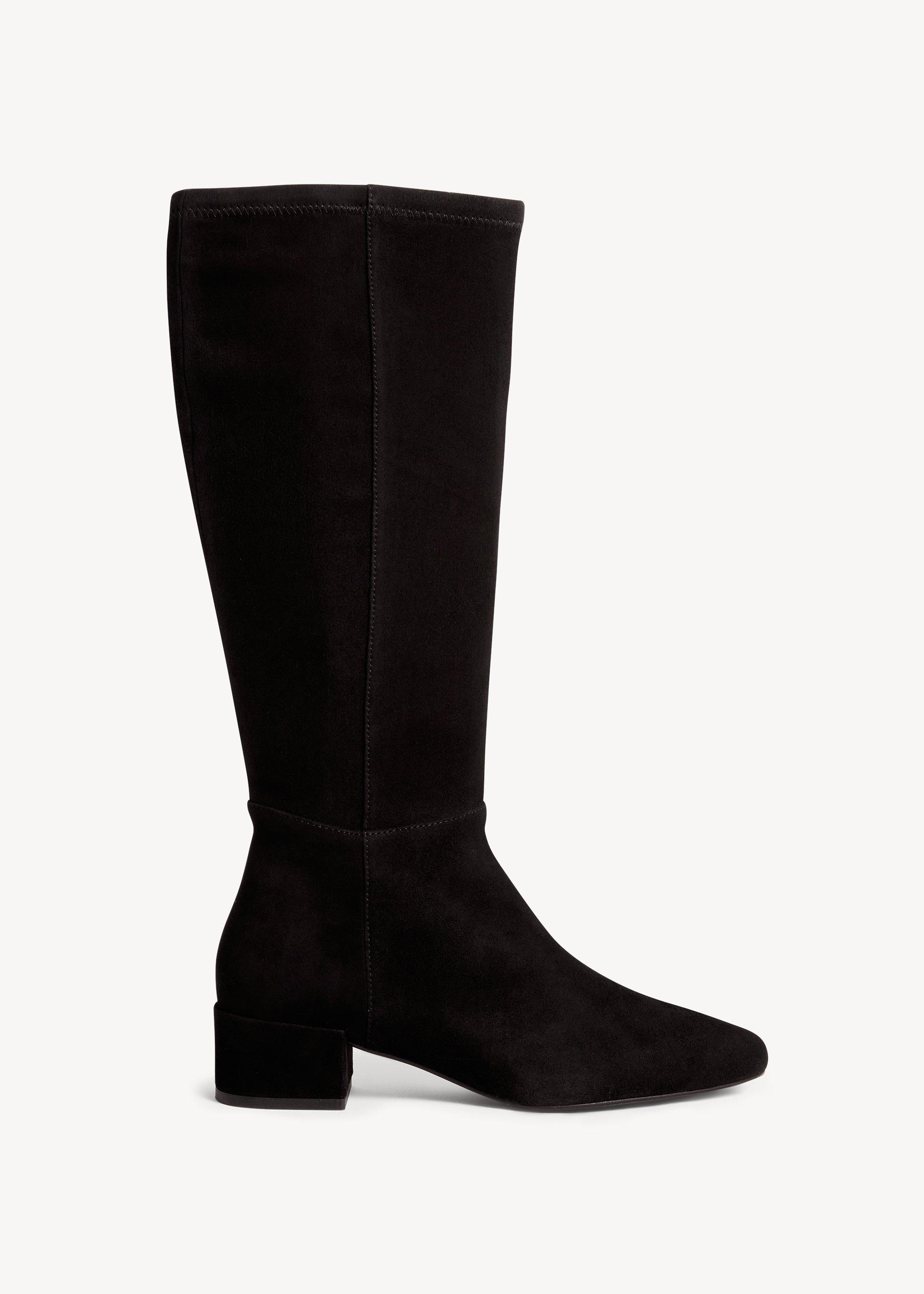 Payton Stretch Suede Knee Boots