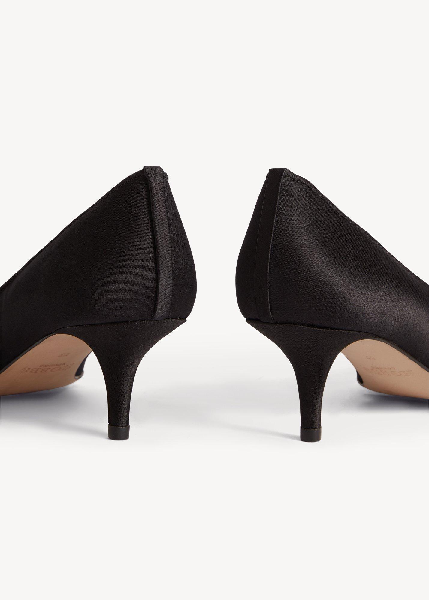 Victoria Satin Courts, Black, hi-res