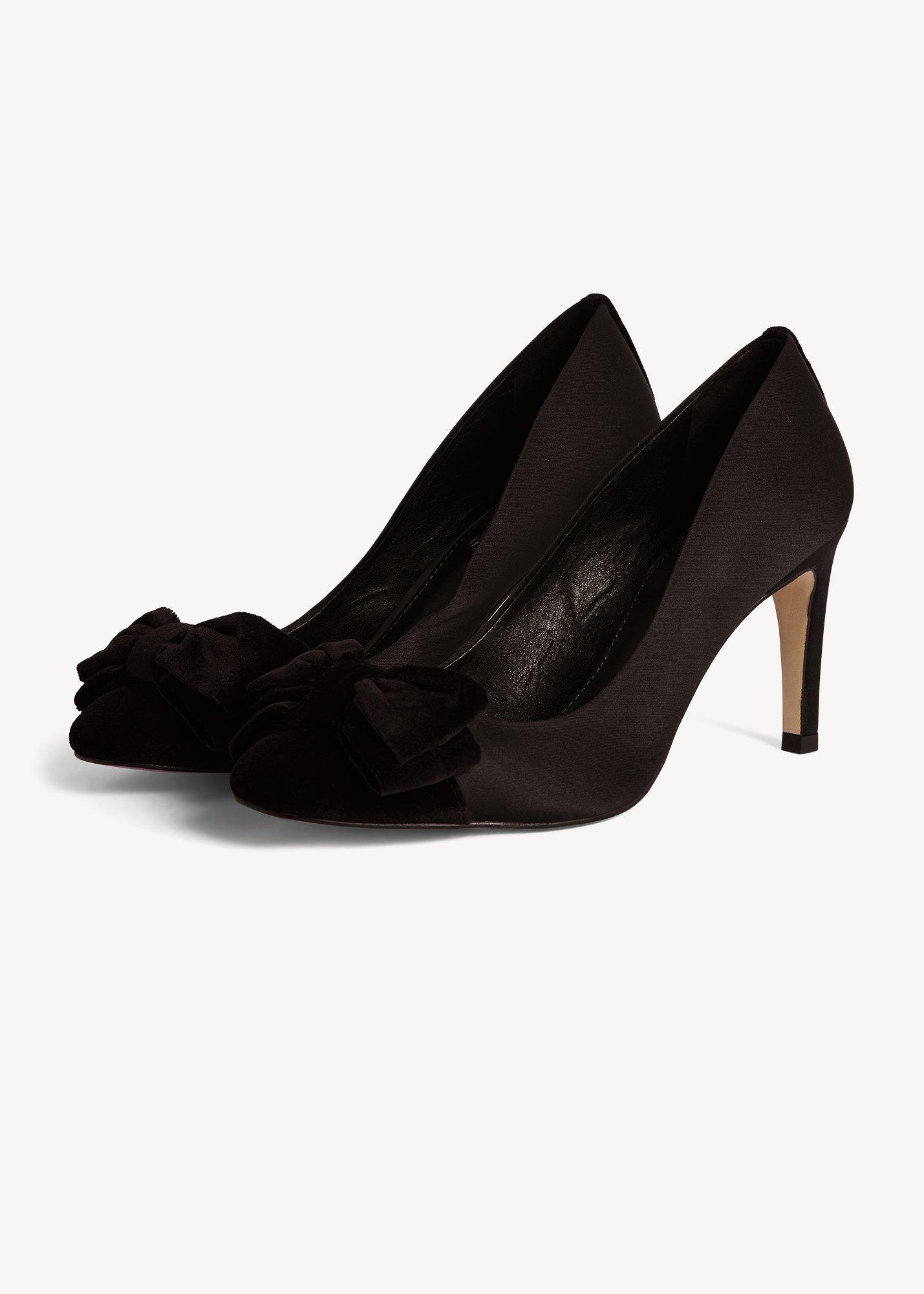 Madeline Bow Courts, Black, hi-res