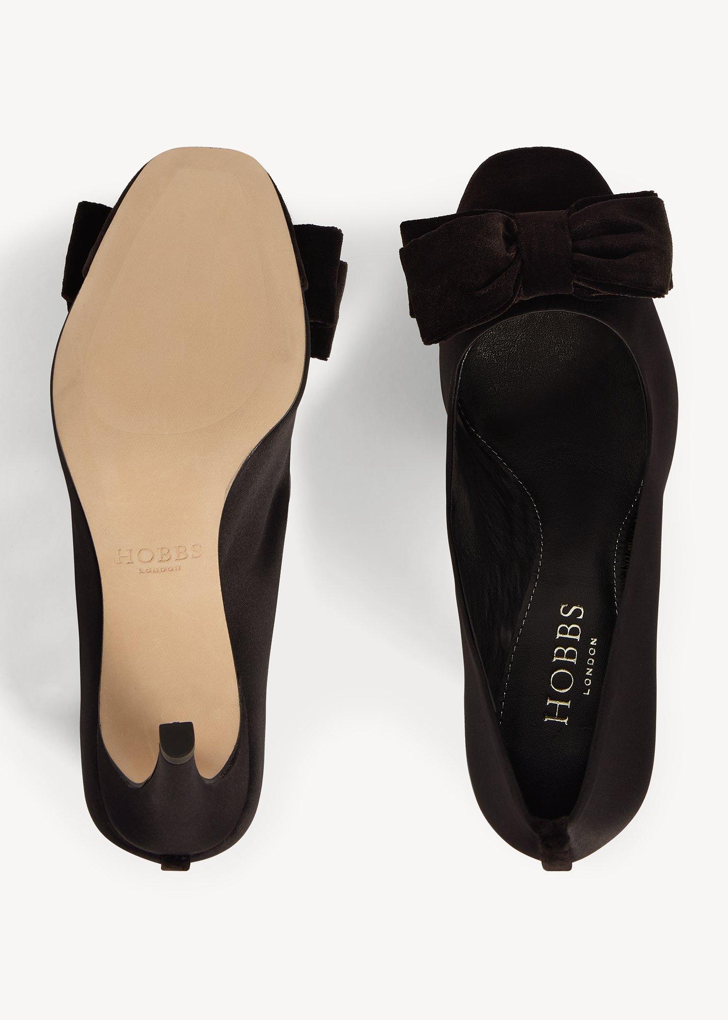 Madeline Bow Courts, Black, hi-res